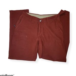 Men's Columbia red pants size 32×30